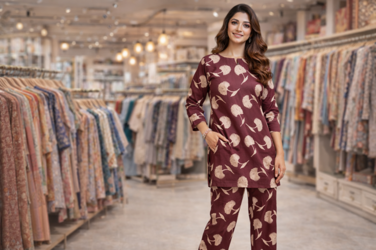 Maroon elegance Kurti